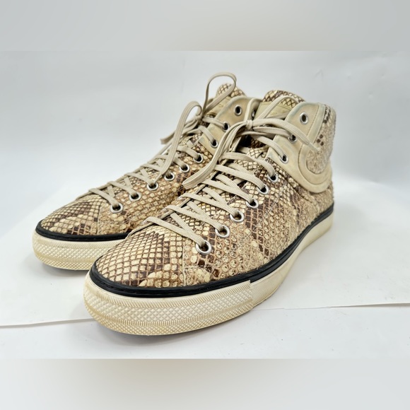Louis Vuitton Sprinter High-top Sneaker - Python Leather Size 9.5 LV/ 11 USA - Picture 4 of 16